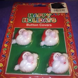 Christmas Santa Button Covers