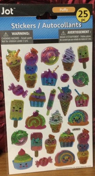 Frozen Treats Puffy Stickers(25 pieces)