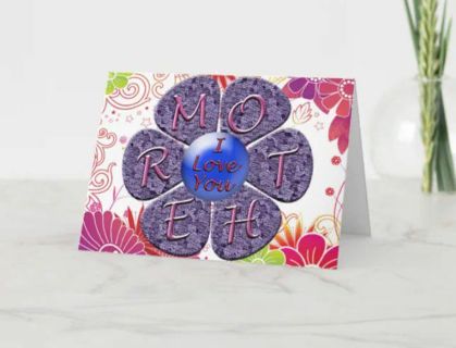 Mother's Day Greeting Card with Envelope