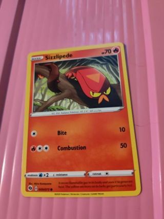 Sizzlipede Pokemon Card