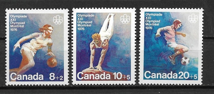 1976 Canada ScB10-12 complete Olympics set of 3 MNH