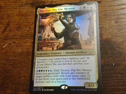 Magic the gathering mtg Tocasia Dig Site Mentor foil rare Brothers War