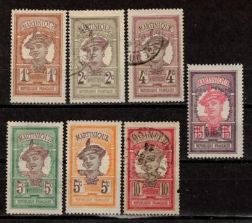Martinique Early 1900s Stamps