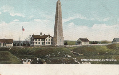 Vintage Unused Postcard: gin: Groton Monument, Groton, CT