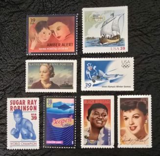 Eight Mint .39 US Postage Stamps