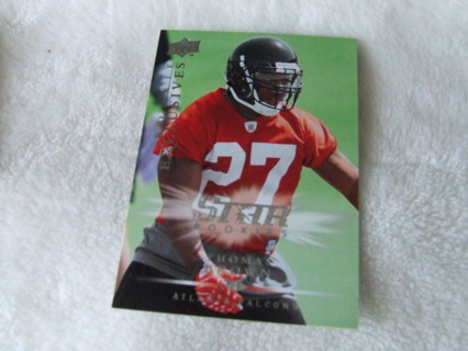 2008 Thomas Brown Atlanta Falcons Star Rookie Upper Deck Card #RE47