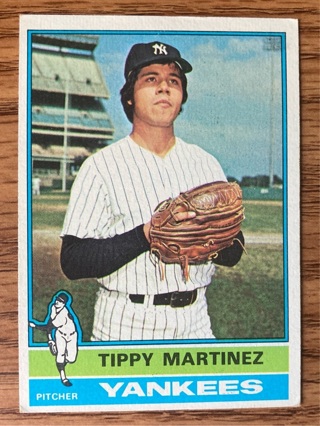 1976 Topps Tippy Martinez baseball card 