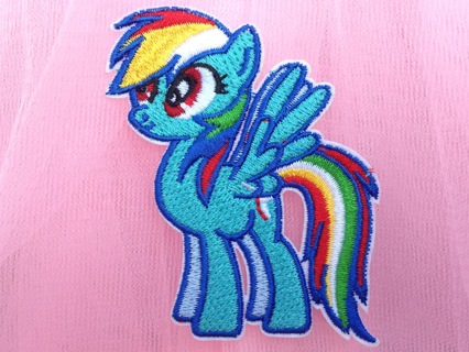 1 LITTLE PONY IRON ON Patch Applique Badge Embroidered Adhesive FREE SHIPPING