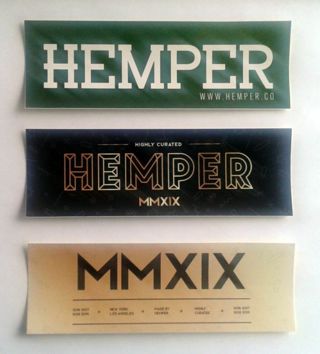 Three Hemper Vynil Stickers #3