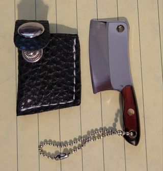 Miniature Butcher Knife & Key Chain