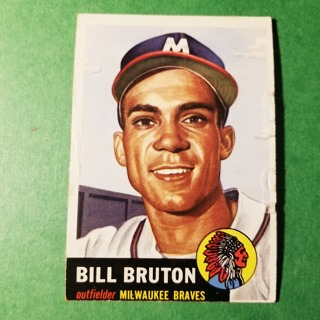1953 - TOPPS BASEBALL CARD NO. 214 - BILL BRUTON - BRAVES