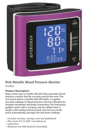 NEW Veridian Automatic Wrist Blood Pressure Monitor