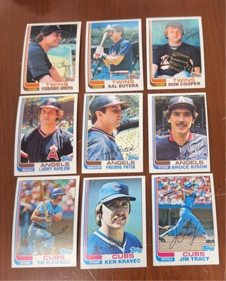 1982 Topps baseball lot