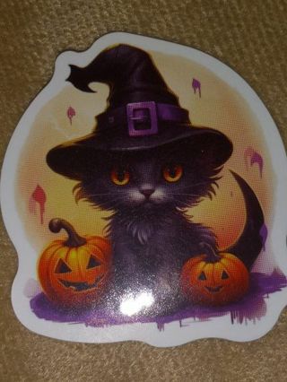 Cat Cute one new vinyl lap top stickers no refunds regular mail only