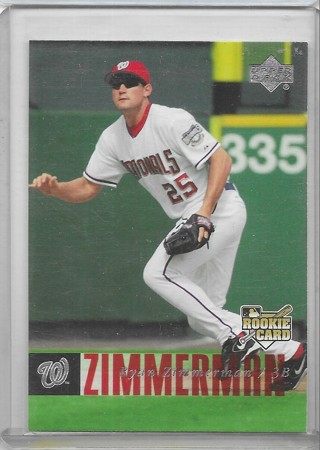 Ryan Zimmerman 2006 Upper Deck #498 Rookie Card