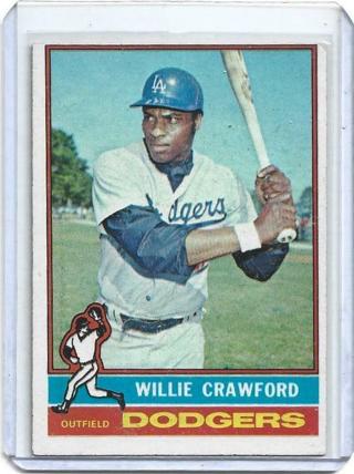 1976 TOPPS WILLIE CRAWFORD CARD