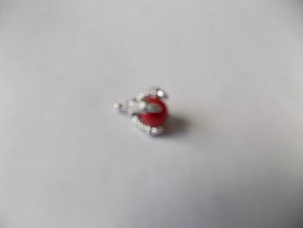 Dragons Claw red pearl bead charm # 1