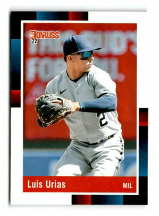 2022 Panini Donruss Baseball Luis Urias #245 1988 Retro Milwaukee Brewers