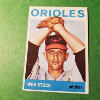 1964 - TOPPS BASEBALL CARD NO. 382 - WES STOCK - ORIOLES