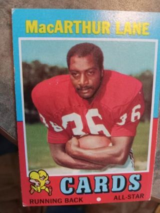 1971 TOPPS MacARTHUR LANE ST.LOUIS CARDINALS FOOTBALL CARD# 135