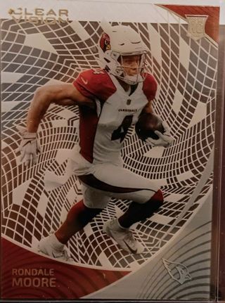 2021 CHORONICLES CLEAR VISION RONDALE MOORE ROOKIE RC # CVR-19 ARIZONA CARDINALS