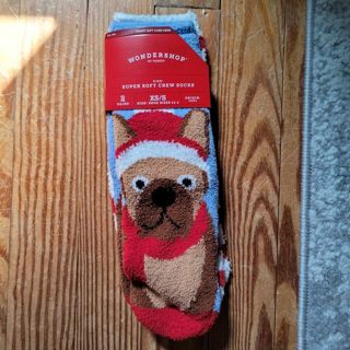 New Comfy Kid Socks Dog Christmas Holiday