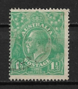 1923 Australia Sc25 1½p King George V used