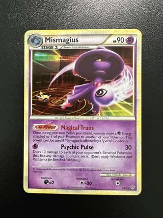 Mismagius Pokemon HGSS Unleashed 5/95 Holo Rare Lightly Played Card