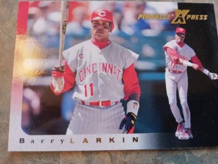 1997 PINNACLE XPRESS BARRY LARKIN CINCINNATI REDS BASEBALL CARD# 31