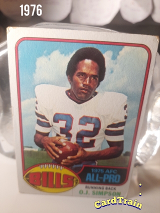 1976 OJ Simpson All Pro Topps 300 Buffalo Bills