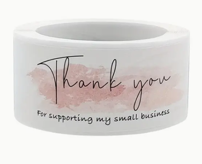 50 Thank You ...Small Business Stickers