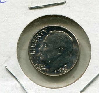 1968 D Roosevelt Dime-From Mint Set-B.U.