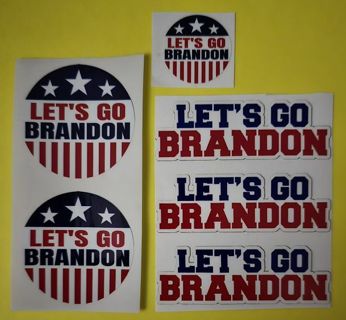 One Lot of Let's Go Brandon Stickers