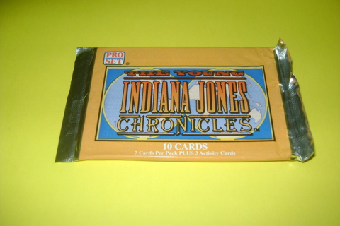 Indiana Jones sealed 2 packs of trading cards