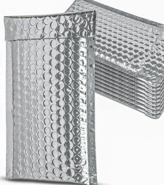 ➡️NEW⭕(1) 4x8" METALLIC SILVER BUBBLE MAILER!!⭕