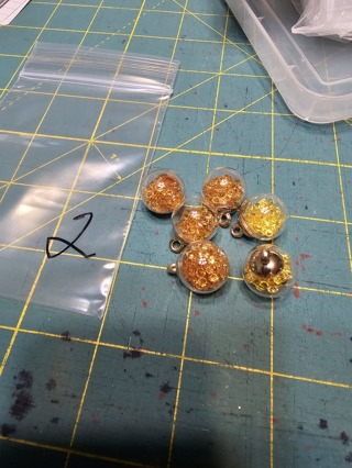 Sm glass ball charms 