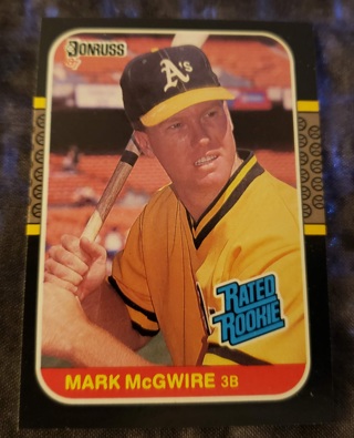 1987 Donruss Mark McGwire Rated Rookie RC #46 Oakland Athletics