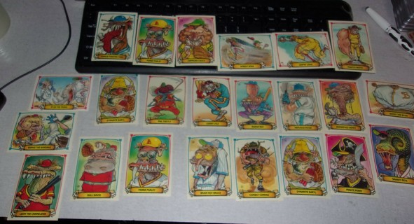 1988 Baseball Comic Sticker Cards  Lot Of 24 For Chris5228