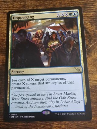 Magic the gathering mtg Doppelgang rare card Murder Karlov Manor