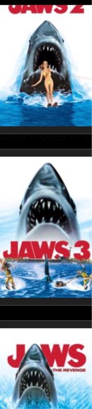 Jaws 2, Jaws 3, and Jaws Revenge MA HD copy Blu-ray 