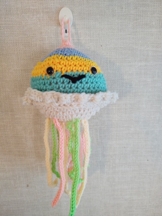 Hand Crocheted Amigurumi Jellyfish 