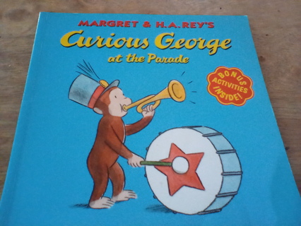 Softcover Book: "Curious George at the Parade": EUC