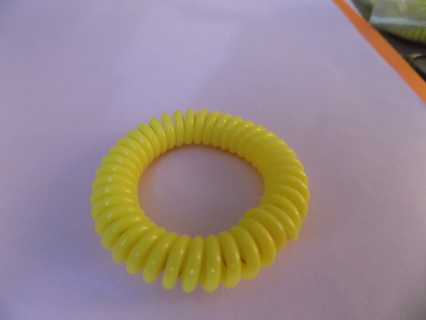 yellow spring coil bracelet # 7