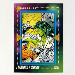 Marvel Impel Series 3 1992 I Married A Skrull Milestones Trading Card 192