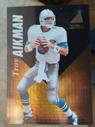 1995 PINNACLE ZENITH TROY AIKMAN DALLAS COWBOYS FOOTBALL CARD# Z66