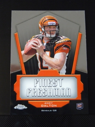 2011 Topps Finest "Finest Freshman" Andy Dalton RC (Bengals)