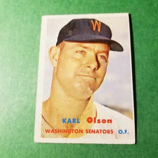 1957 - TOPPS BASEBALL CARD NO. 153 - KARL OLSON  - SENATORS