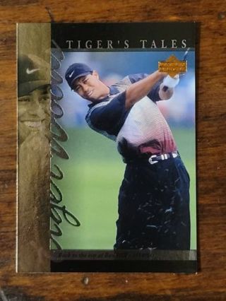 2001 Upper deck Tiger's tales trading card.