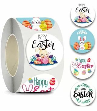 ↗️⭕NEW⭕(4) 1.5" HAPPY EASTER STICKERS!!⭕