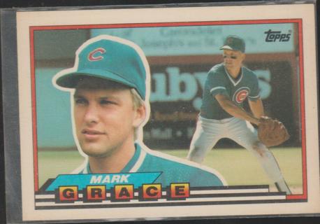 1989 TOPPS BIG BASEBALL #189 MARK GRACE CHICAGO CUBS